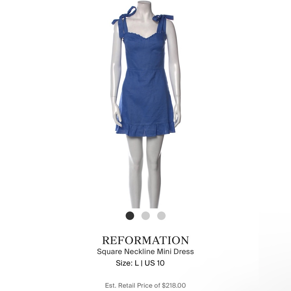 Reformation Blue Dress